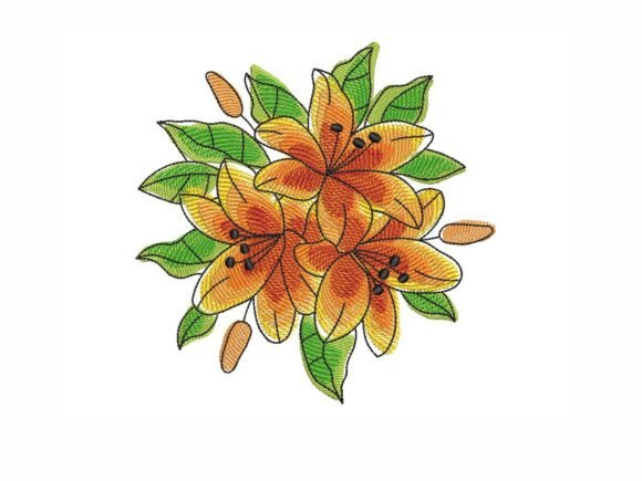 Bouquet of Lilies: A Designer’s Review for Craft Fair Embroidery