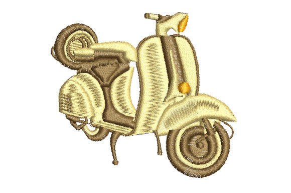 Classic Old Vespa: A Nostalgic Holiday Embroidery Review