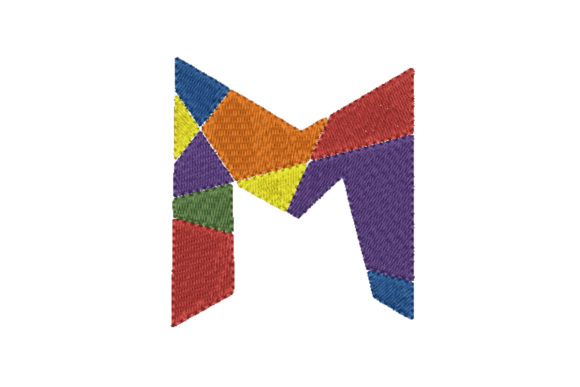 Diagonous M: A Bold Diagonal Letter for Seasonal Stitching