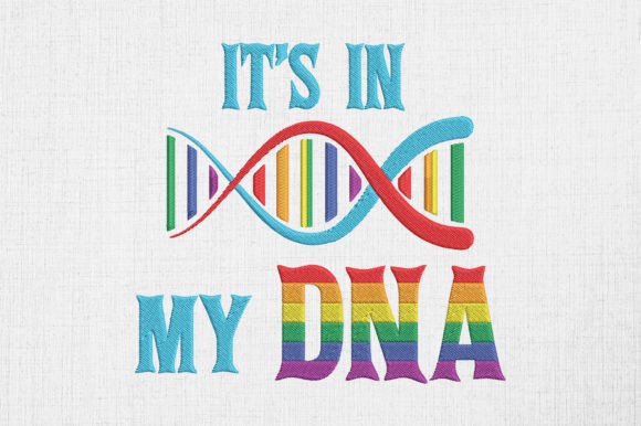 Gay Pride in My DNA Proud LGBTQ Embroidery Review
