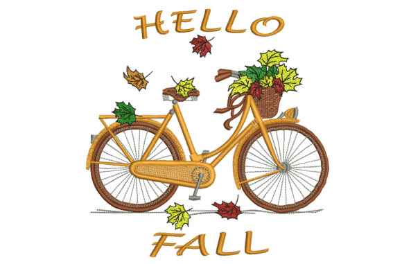 Hello Fall Bike: An Embroidery Designer’s Seasonal Review