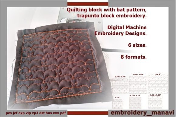 In the Hoop Quilt Block with Bat Pattern: A Designer’s Review
