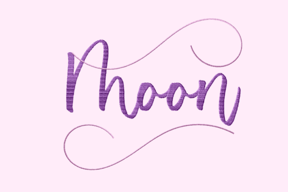 Moon Lettering Script Embroidery Design Review