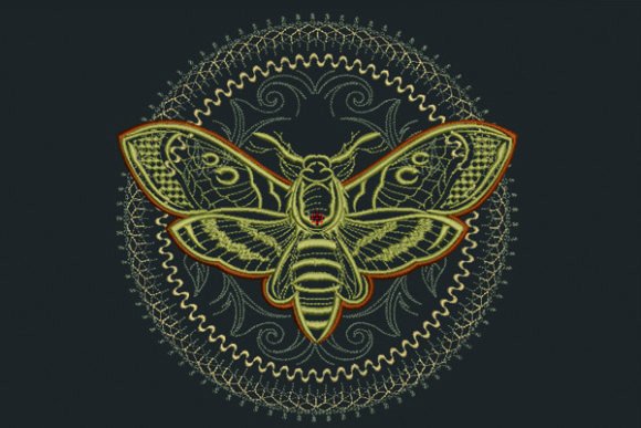 Moth Mandala Embroidery Design Review for Business