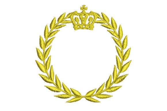Olive Leaf and Golden Tiara Circle