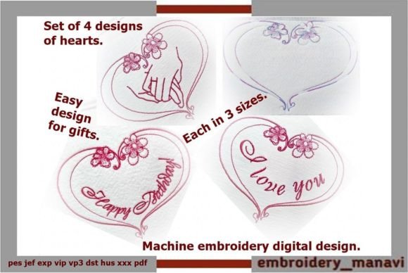 Set of 4 Hearts: A Designer’s Test for Personalized Gifts