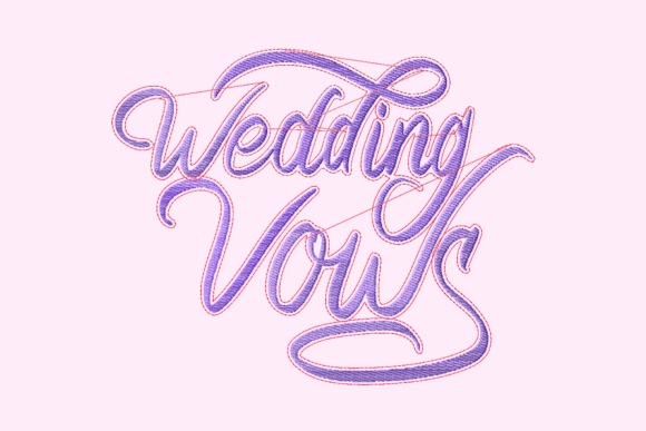 Wedding Vows Lettering for Boutique Sweatshirts