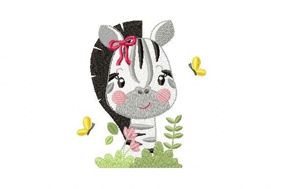 Zebra Girl Embroidery Design Review for Small Business Branding